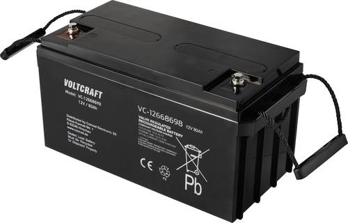 VOLTCRAFT VC-12668698 VC-16623040 Bleiakku 12 V 80 Ah Blei-Vlies (AGM) (B x H x T) 350 x 179 x 167