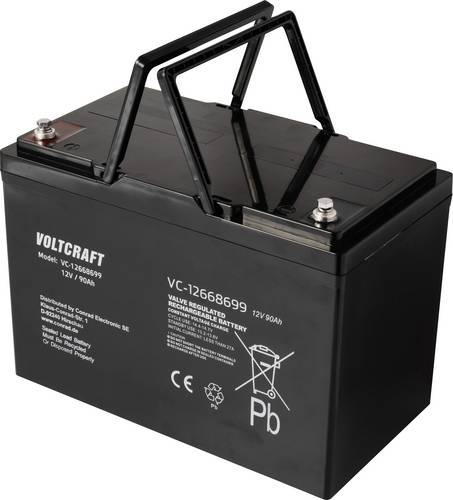 VOLTCRAFT VC-12668699 VC-16623045 Bleiakku 12 V 90 Ah Blei-Vlies (AGM) (B x H x T) 306 x 210 x 169