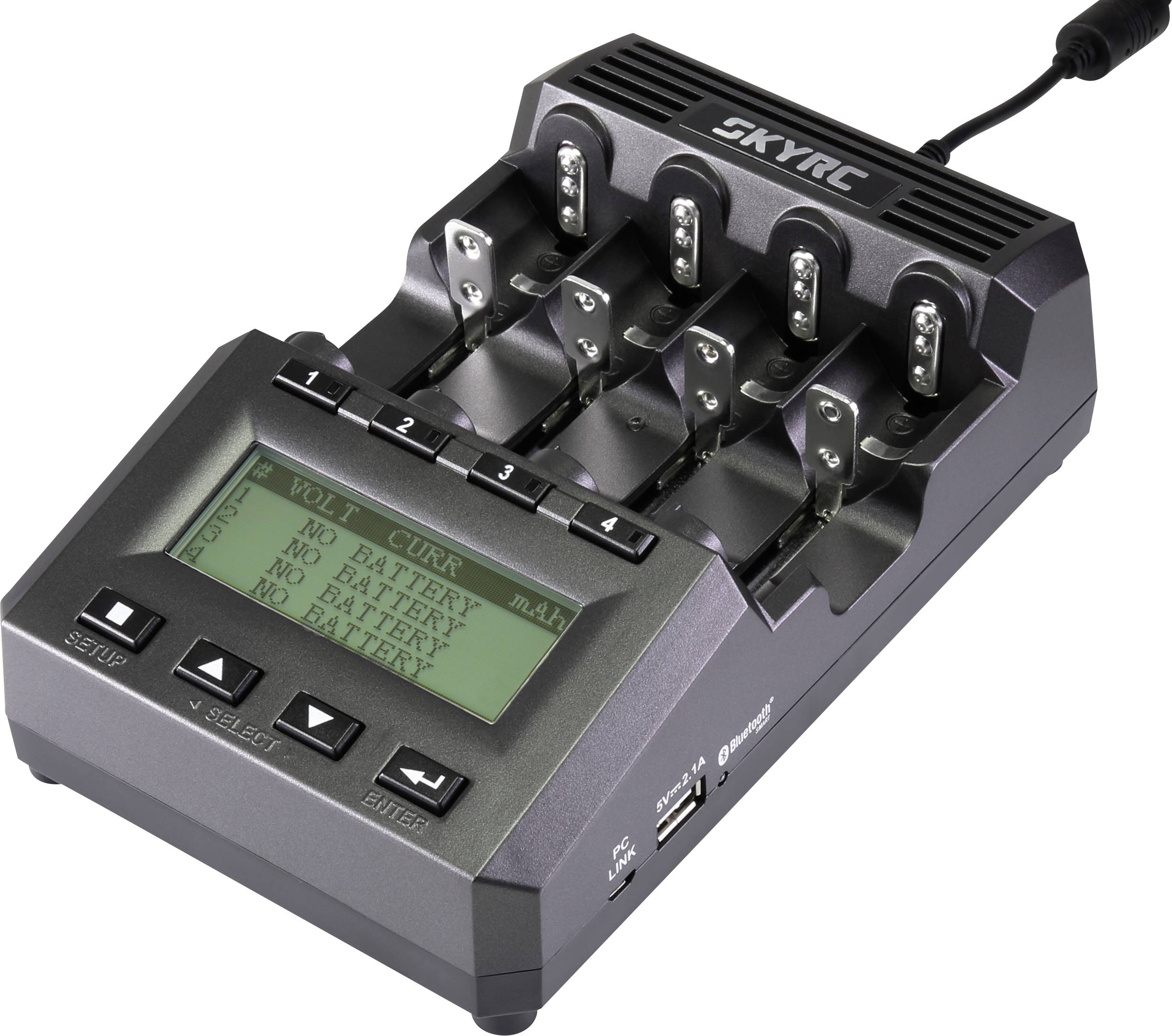 SKYRC MC3000 Rundzellen-Ladegerät LiIon, LiFePO, LiPo, NiCd, NiMH, NiZn, RAM 10440, 14500, 16340, 16650, 17500, 17670, 18490, 18500, 18650, 22650