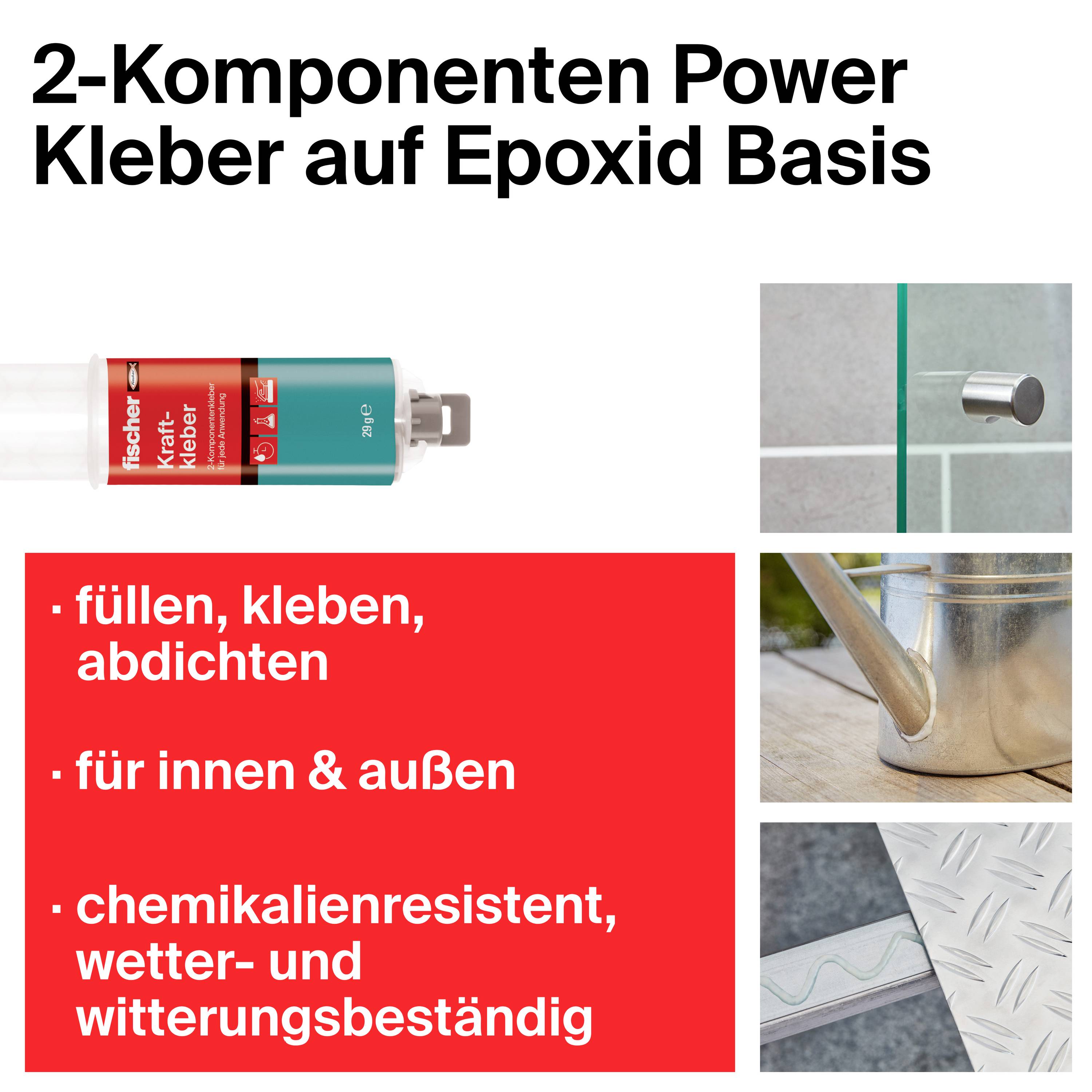 Fischer 2K PowerMix Zwei-Komponentenkleber 570403 2 St.