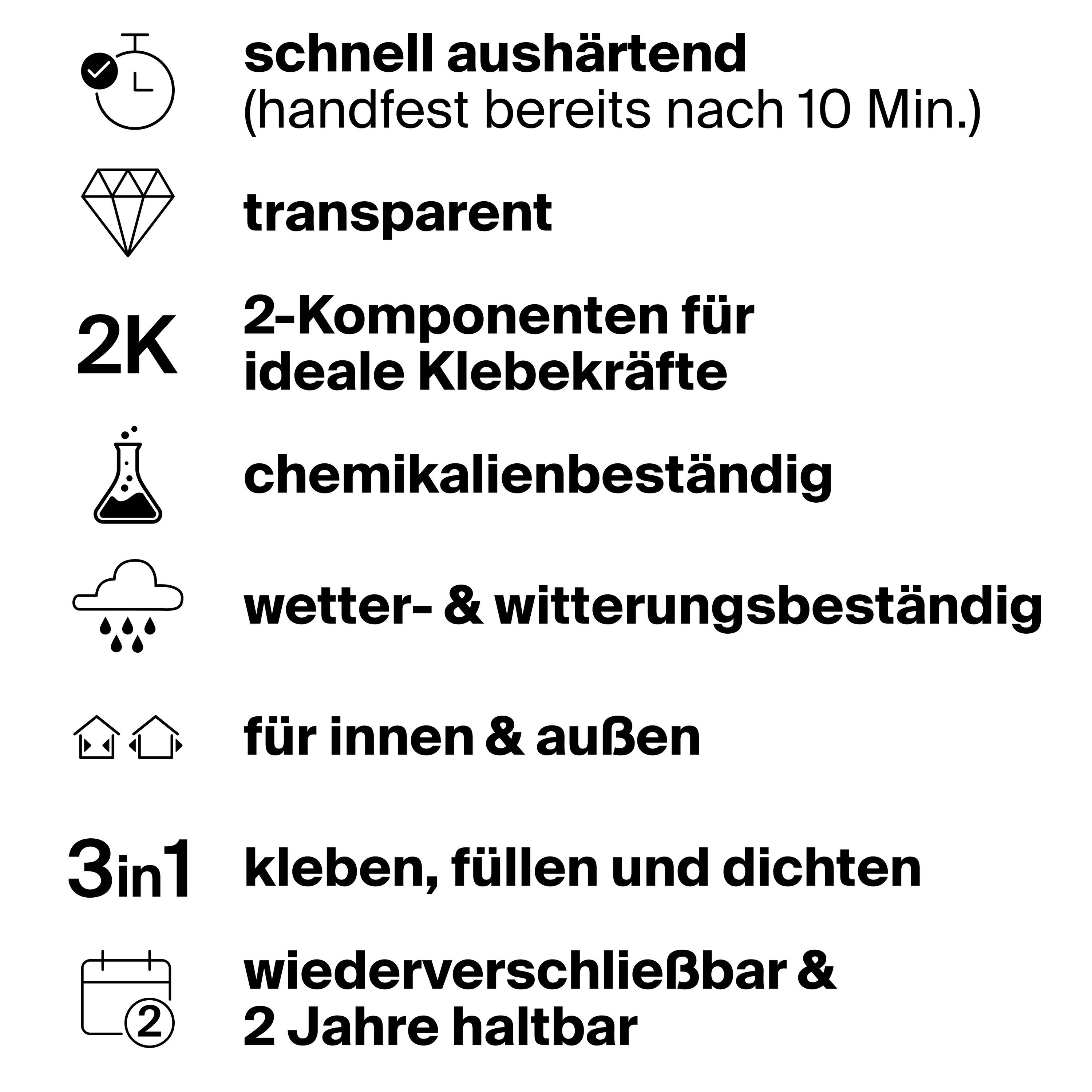 Fischer 2K PowerMix Zwei-Komponentenkleber 570403 2 St.