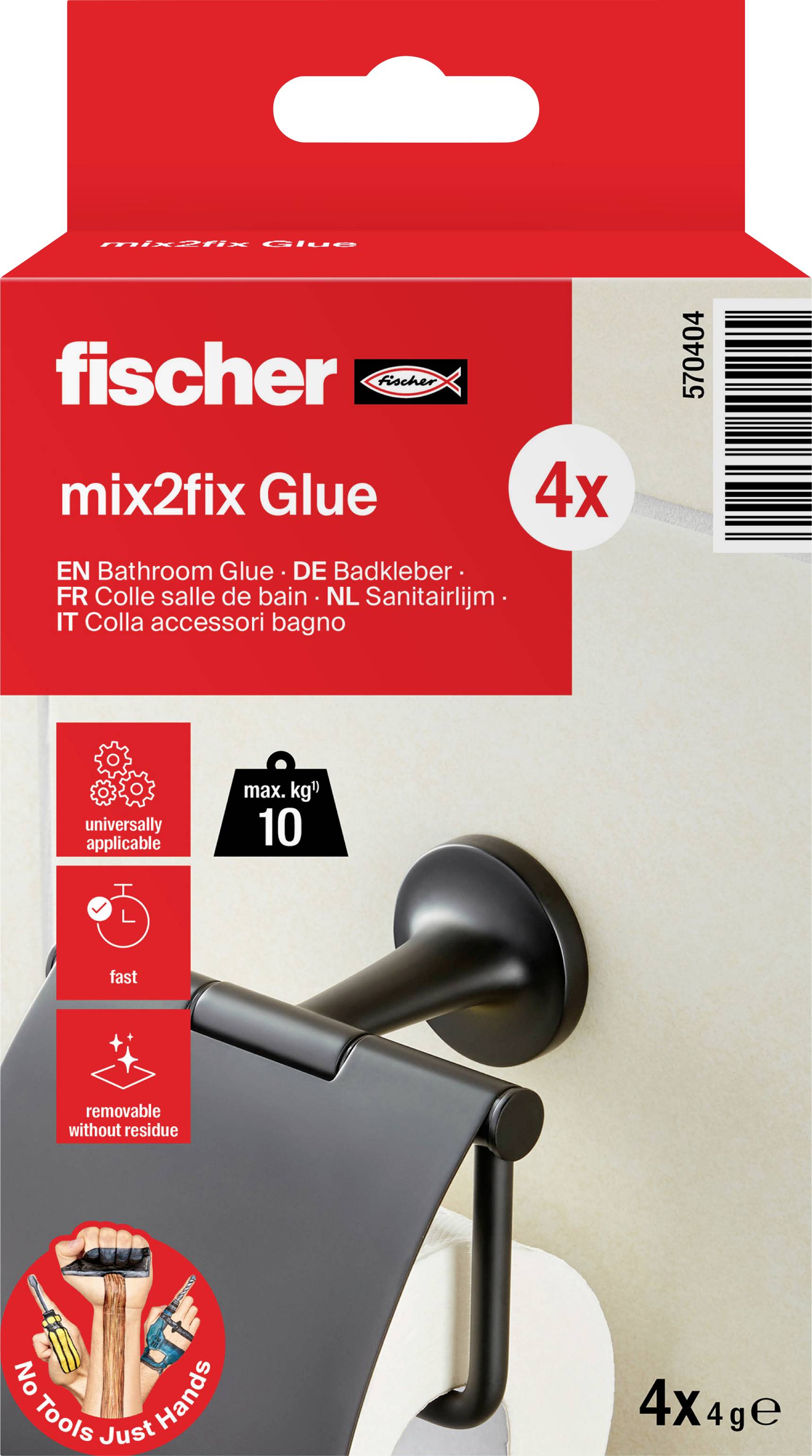 Fischer mix2fix Kleber 570404 4 St.