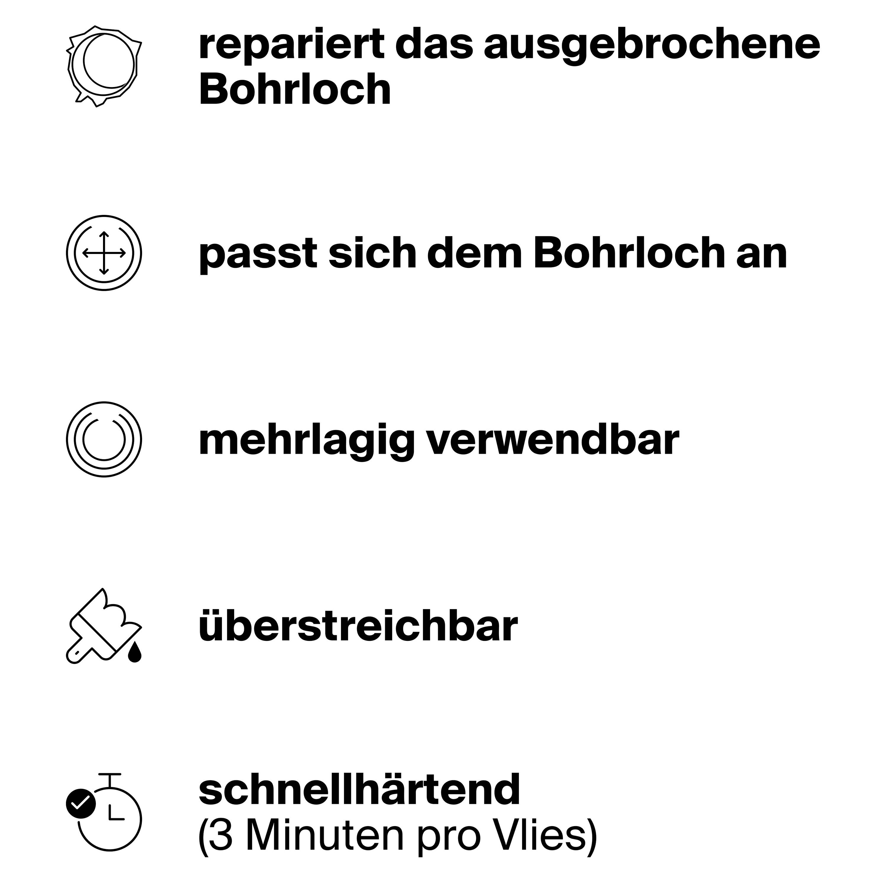 Fischer 570405 WallHero Pad Reparaturvlies 30 St.