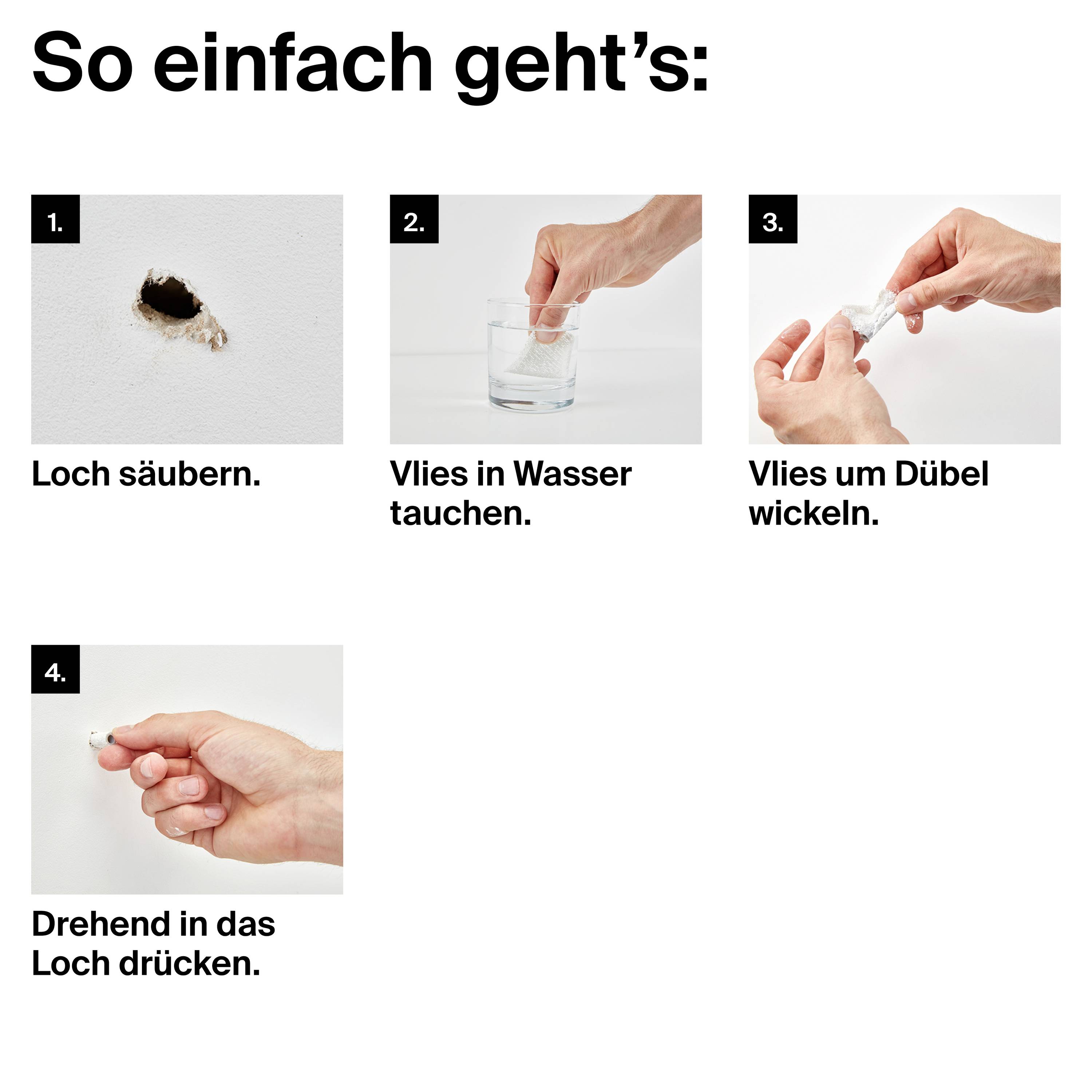 Fischer 570405 WallHero Pad Reparaturvlies 30 St.