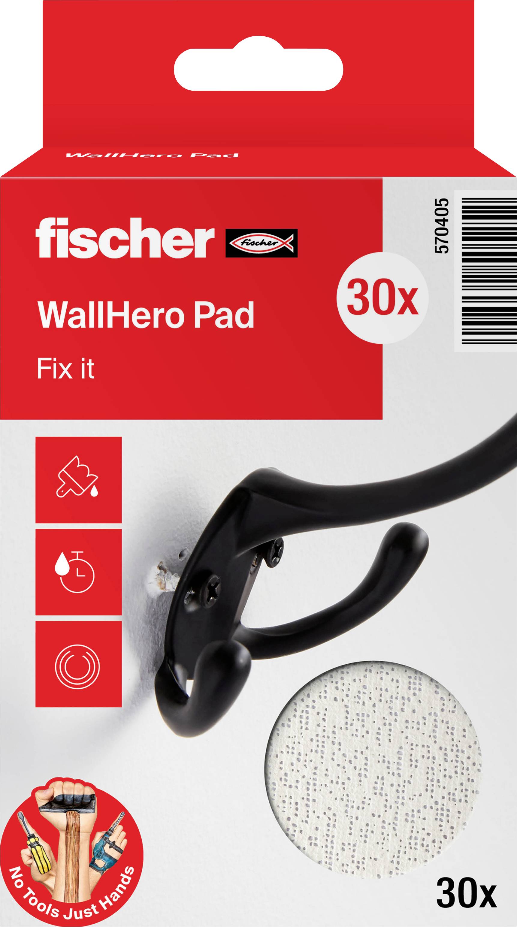 Fischer 570405 WallHero Pad Reparaturvlies 30 St.
