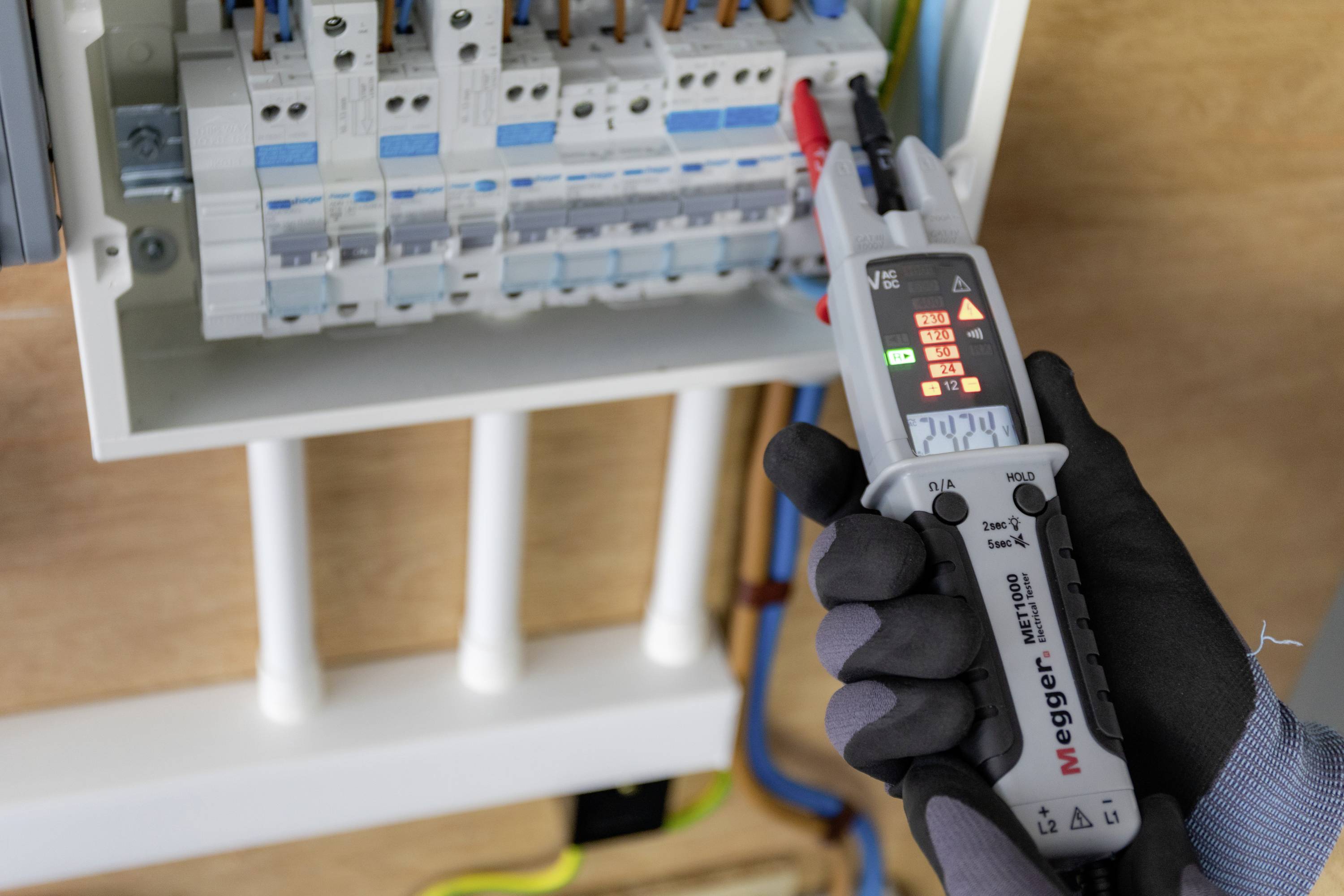 Megger MIT2500-SET Isolationsmessgerät 50 V, 100 V, 250 V, 500 V, 1000 V, 2500V 200 GΩ