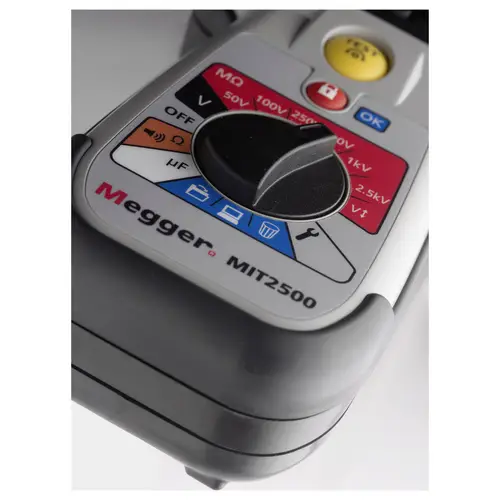 Megger MIT2500-SET Isolationsmessgerät 50 V, 100 V, 250 V, 500 V, 1000 V, 2500V 200 GΩ Megger MIT2500-SET Isolationsmessgerät 50 V, 100 V, 250 V, 500 V, 1000 V, 2500V 200 GΩ