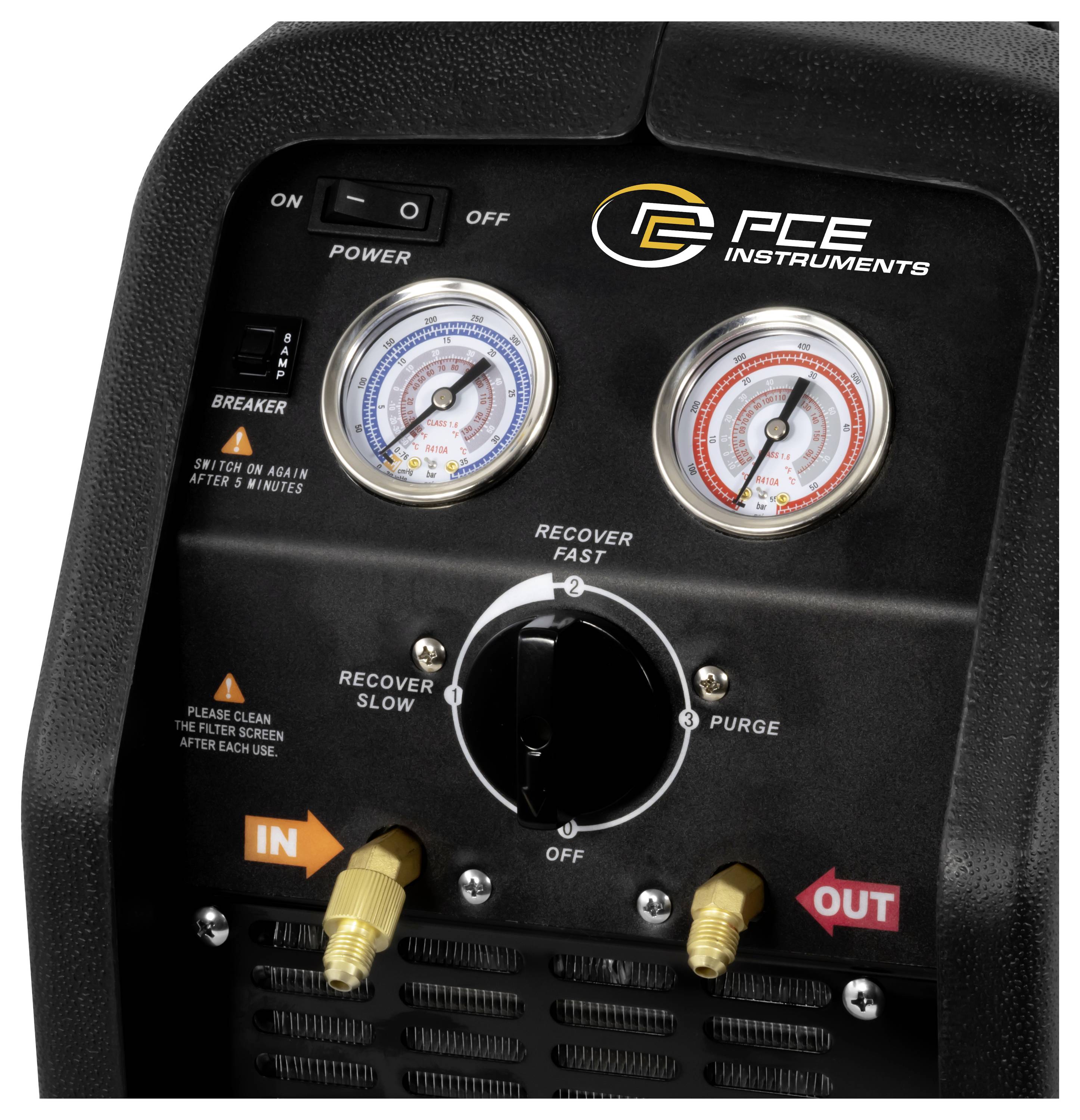 PCE Instruments PCE-RRM 250 Vakuumpumpe mit Schutzkontaktstecker, einstufig