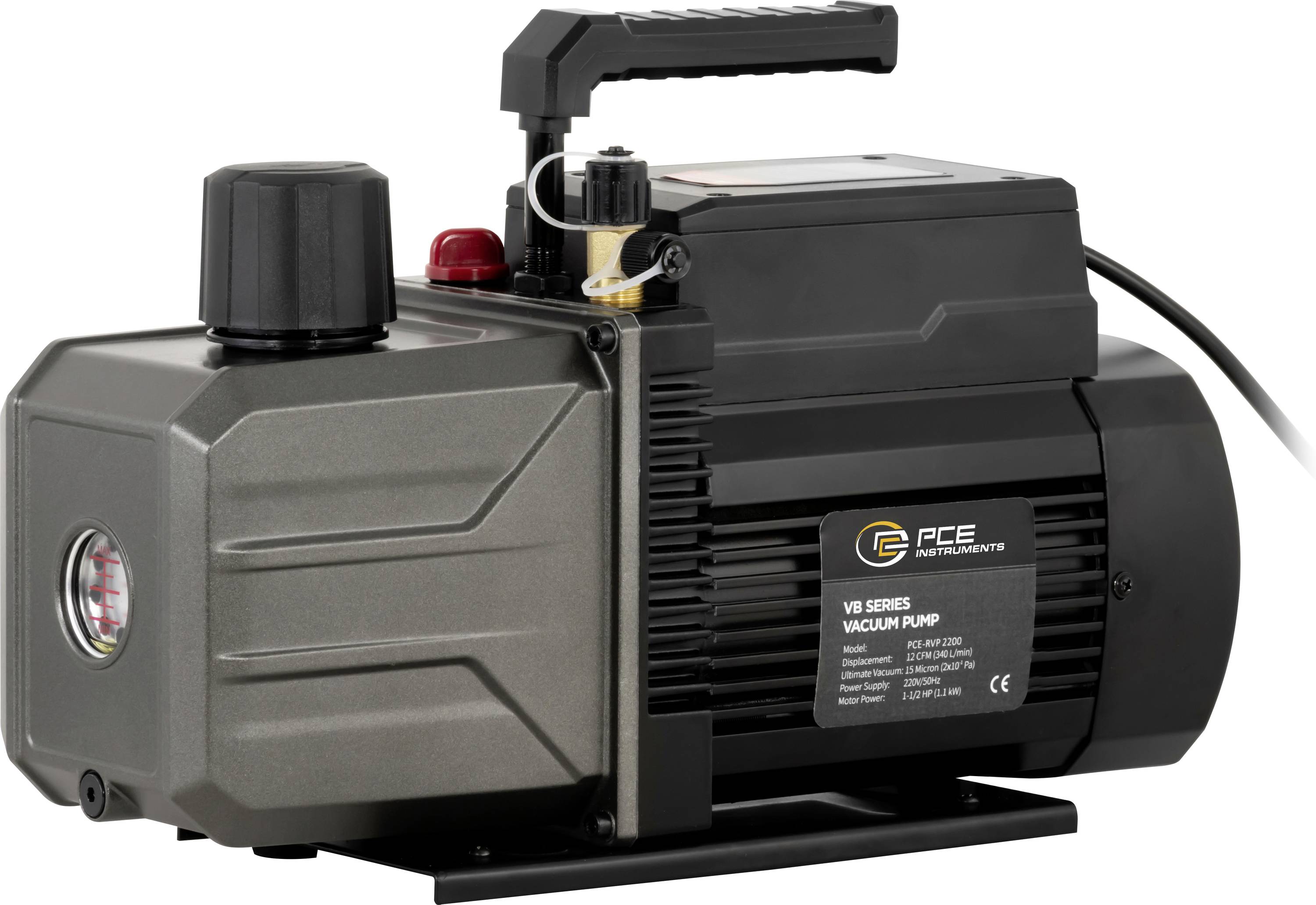 PCE Instruments PCE-RVP 2200 Vakuumpumpe mehrstufig, mit Schutzkontaktstecker 340 l/min
