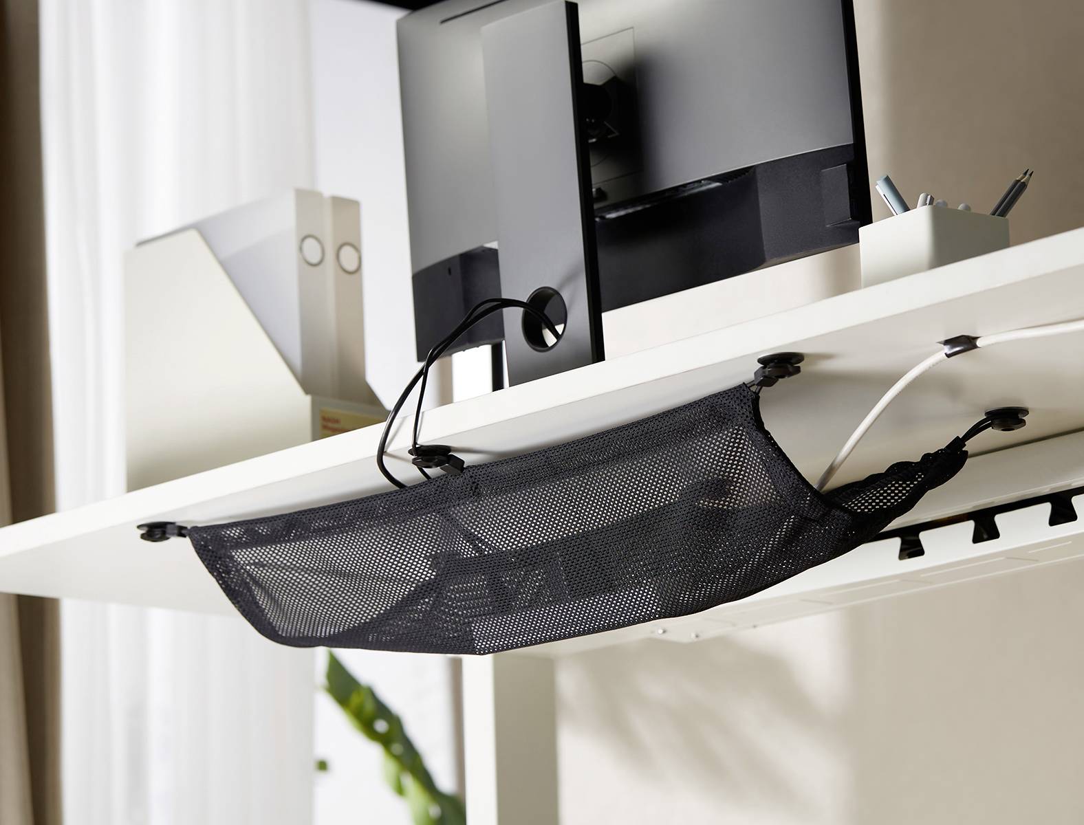 My Wall Untertisch Kabelmanagement Schwarz