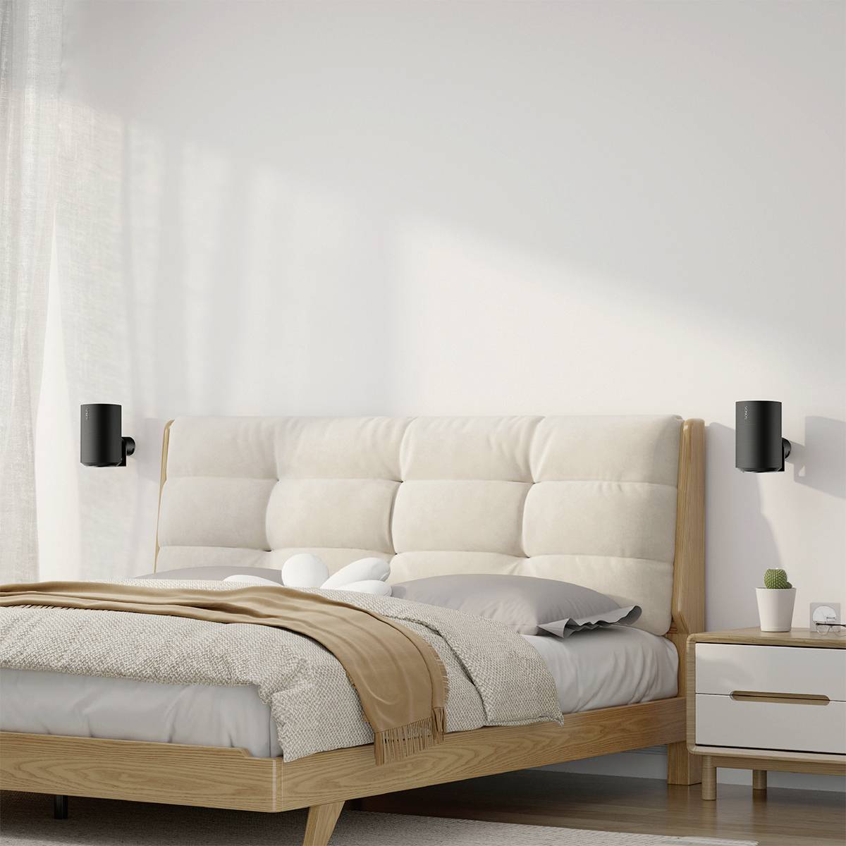 My Wall HS47L Lautsprecher-Wandhalterung Drehbar Schwarz 2 St.