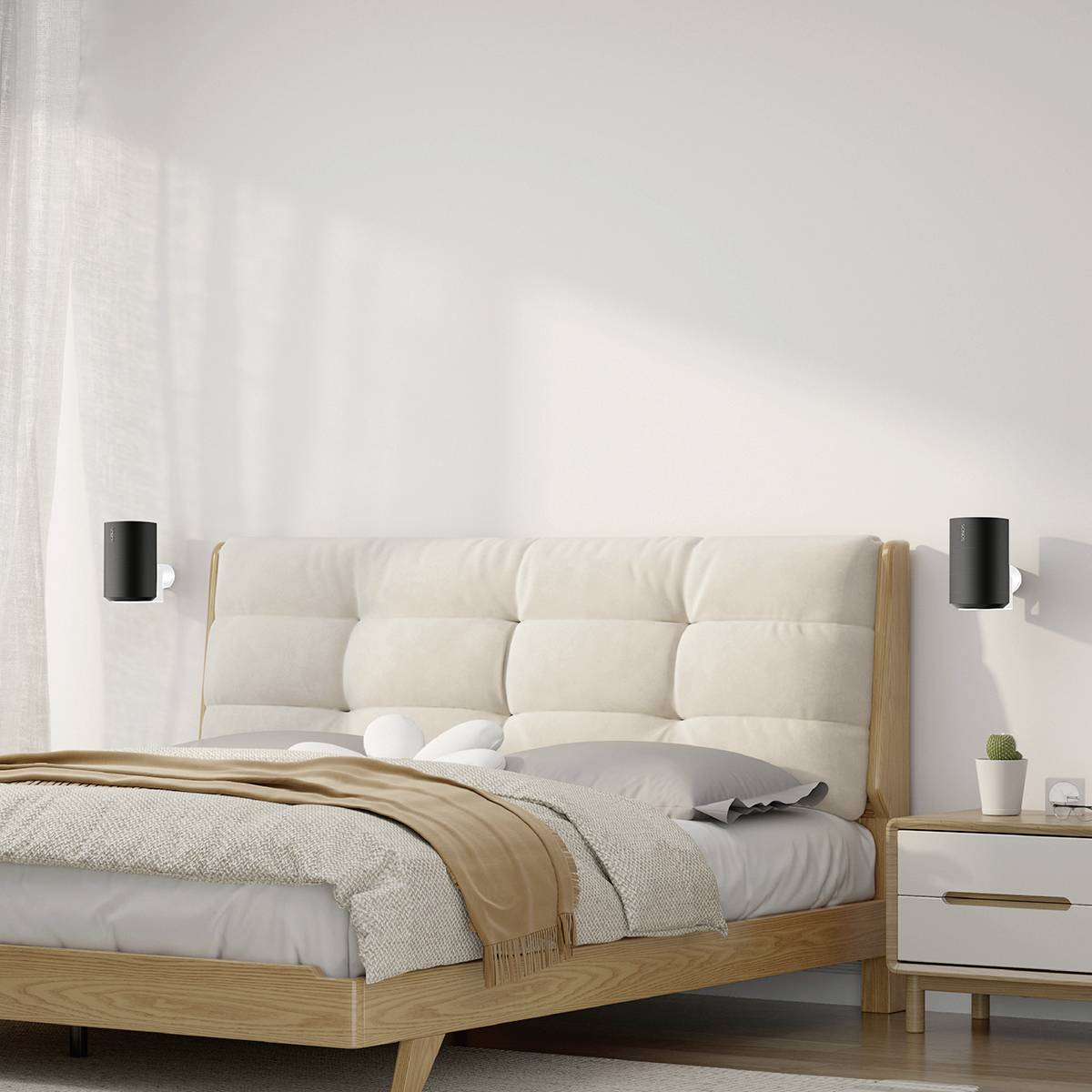 My Wall HS47WL Lautsprecher-Wandhalterung Drehbar Weiß 2St.