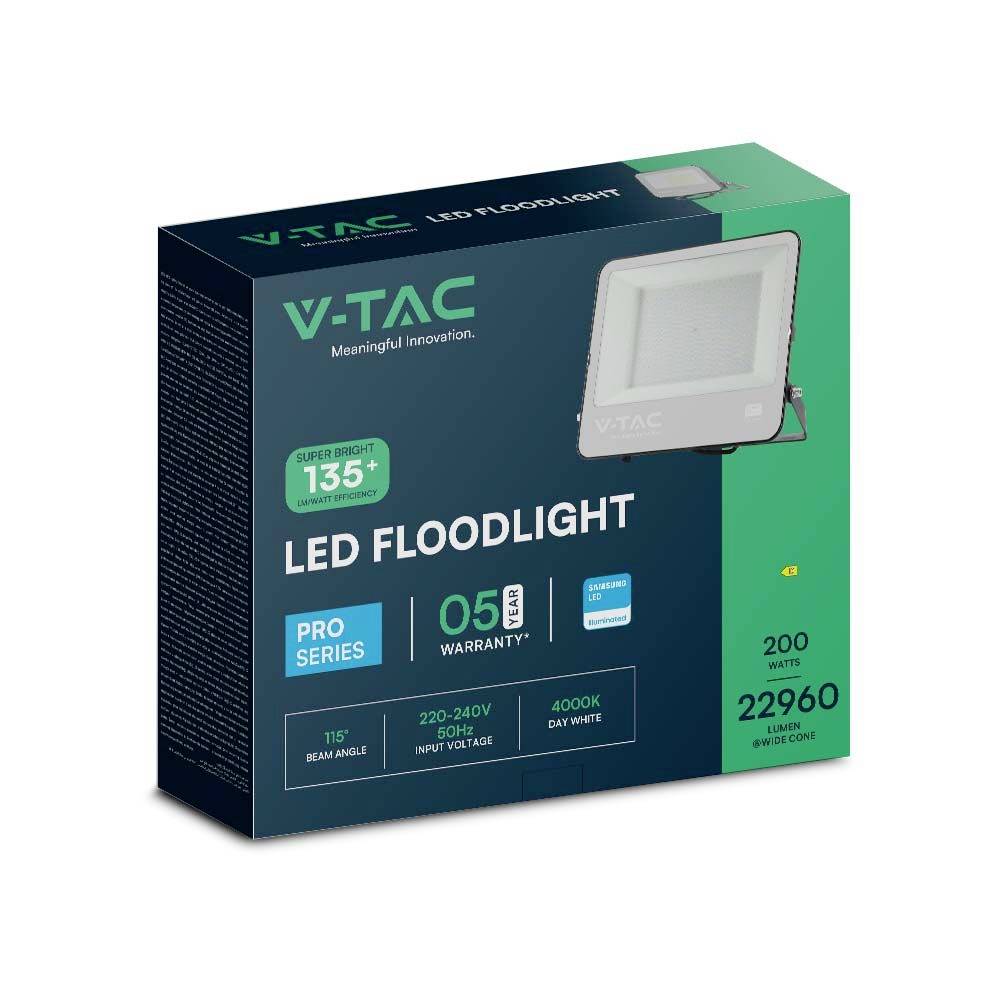 V-TAC VT-44201 23220 LED-Flutlichtstrahler EEK: D (A - G) 200 W Leuchtfarben: Neutralweiß