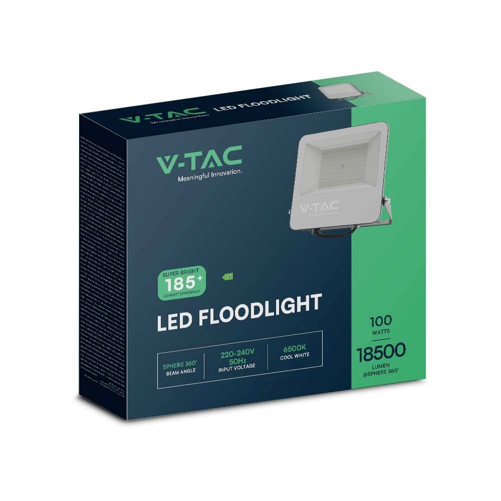 V-TAC VT-44105-B 9895 LED-Flutlichtstrahler EEK: B (A - G) 100 W Leuchtfarben: Kaltweiß