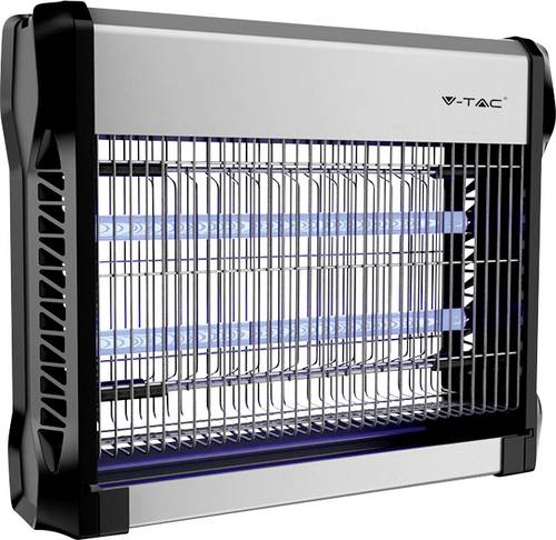 V-TAC VT-3216 11179 Insektenfänger UV-Licht 16 W (L x B x H) 280 x 354 x 93.5 mm Aluminium, Schwarz