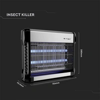 V-TAC VT-3216 11179 Insektenfänger UV-Licht 16W (L x B x H) 280 x 354 x 93.5mm Aluminium, Schwarz 1St. V-TAC VT-3216 11179 Insektenfänger UV-Licht 16W (L x B x H) 280 x 354 x 93.5mm Aluminium, Schwarz 1St.