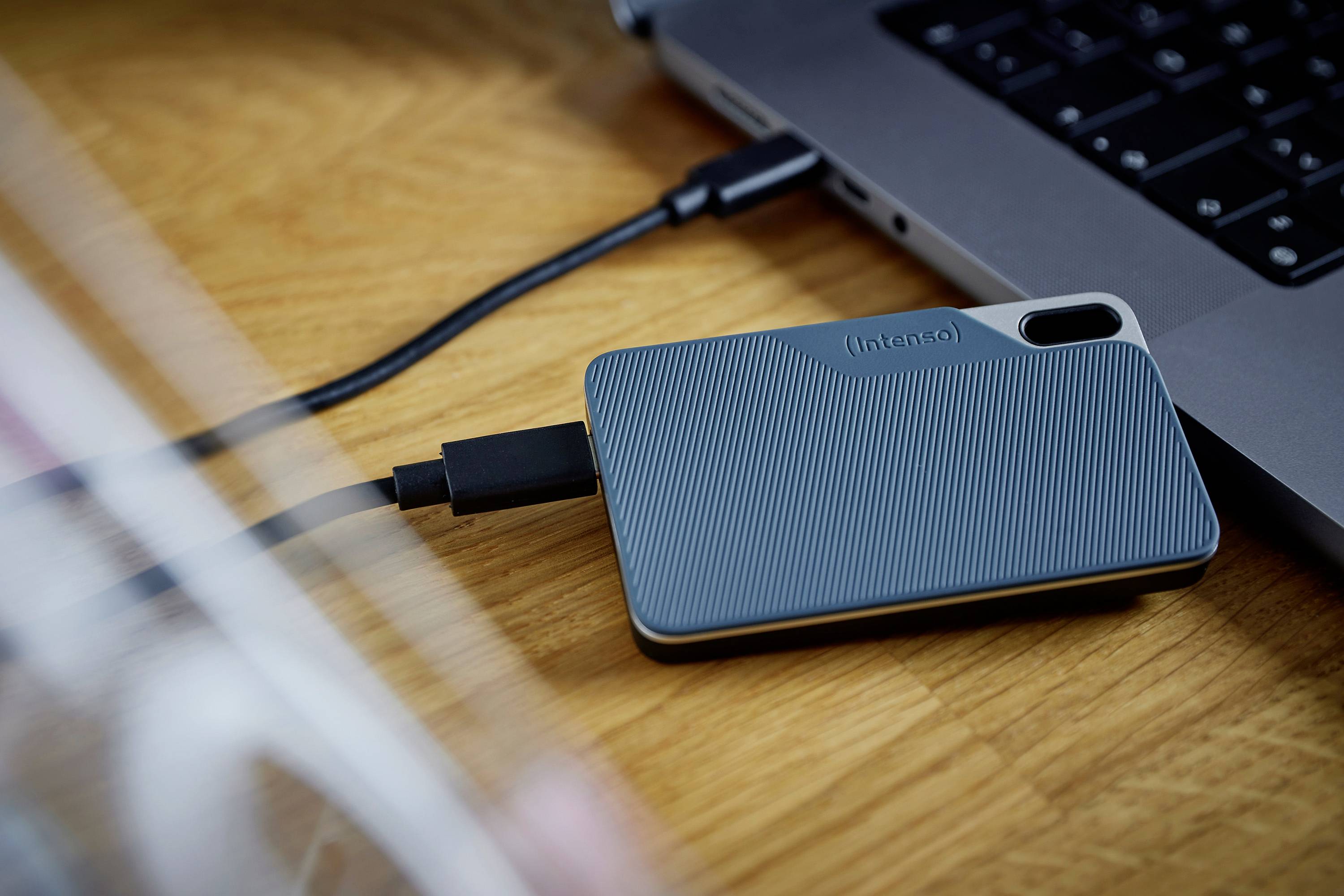 Intenso TX100 250GB Externe SSD USB-C® (USB 3.2 Gen 1) Grau-Blau 3826440