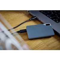 Intenso TX100 2TB Externe SSD USB-C® (USB 3.2 Gen 1) Grau-Blau 3826470 Intenso TX100 2TB Externe SSD USB-C® (USB 3.2 Gen 1) Grau-Blau 3826470