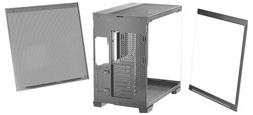 Antec C8 Full Tower PC-Gehäuse Schwarz, Holz