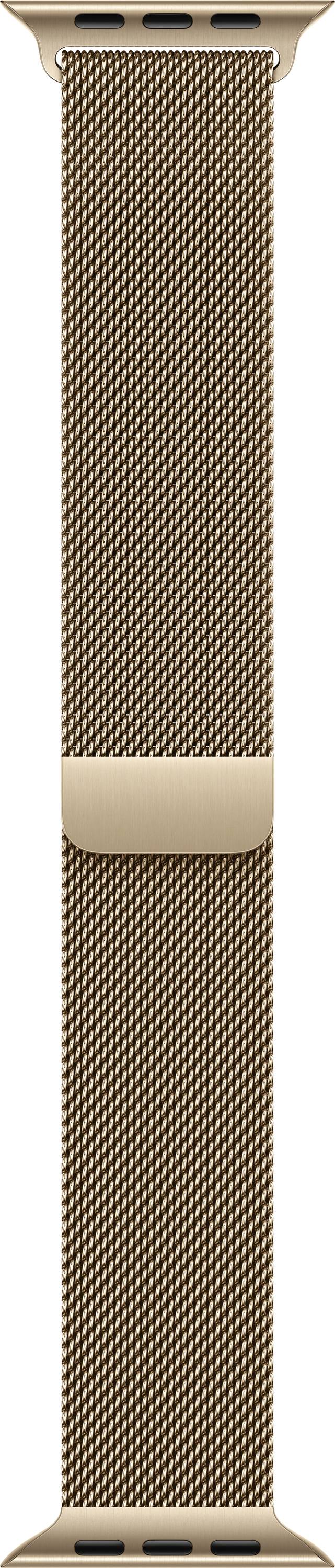 Apple Watch Milanaise Loop Armband 46mm S/M Gold Watch Ultra 2, Watch Ultra, Watch Series 10, Watch Series 9, Watch Series