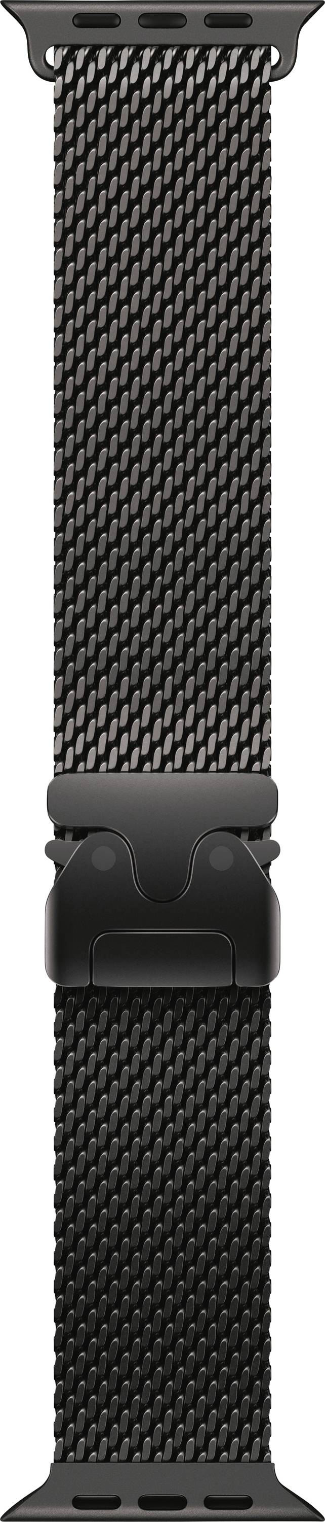 Apple Watch Milanaise Loop Armband 49mm L Schwarz Watch Ultra 2, Watch Ultra, Watch Series 10, Watch Series 9, Watch Series