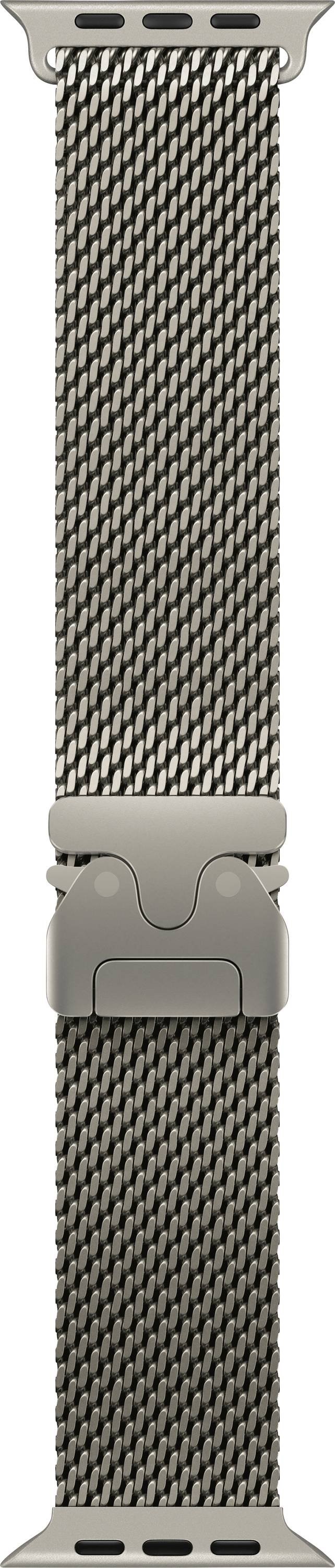 Apple Watch Milanaise Loop Armband 49mm L Natur Watch Ultra 2, Watch Ultra, Watch Series 10, Watch Series 9, Watch Series