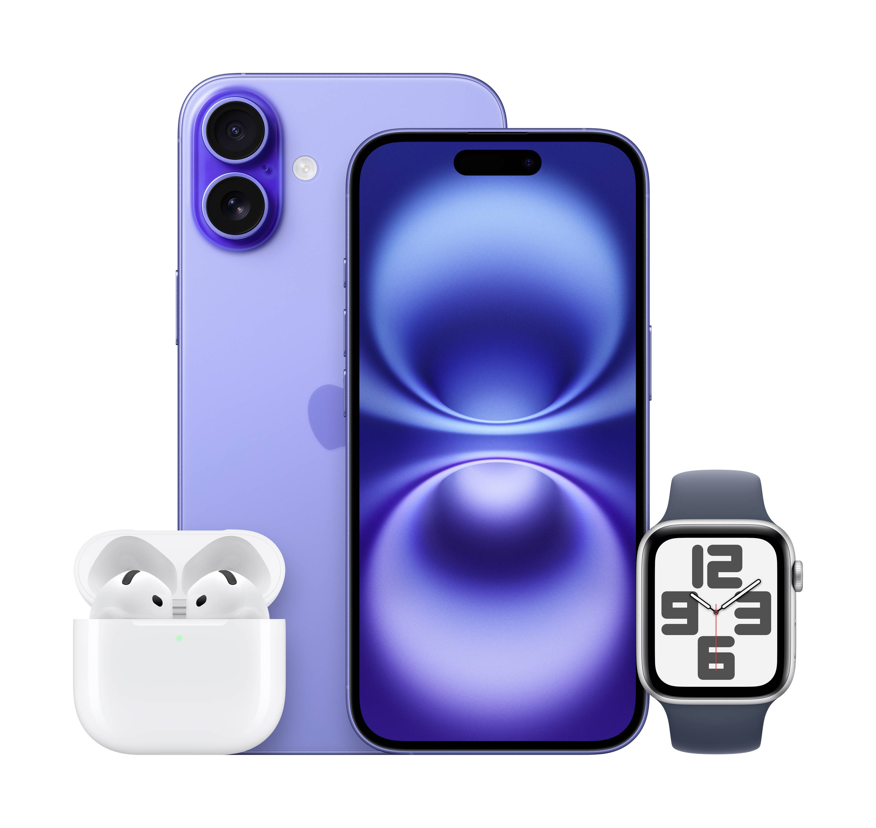 Apple AirPods 4 AirPods Bluetooth® Stereo Weiß Noise Cancelling Ladecase, Schweißresistent