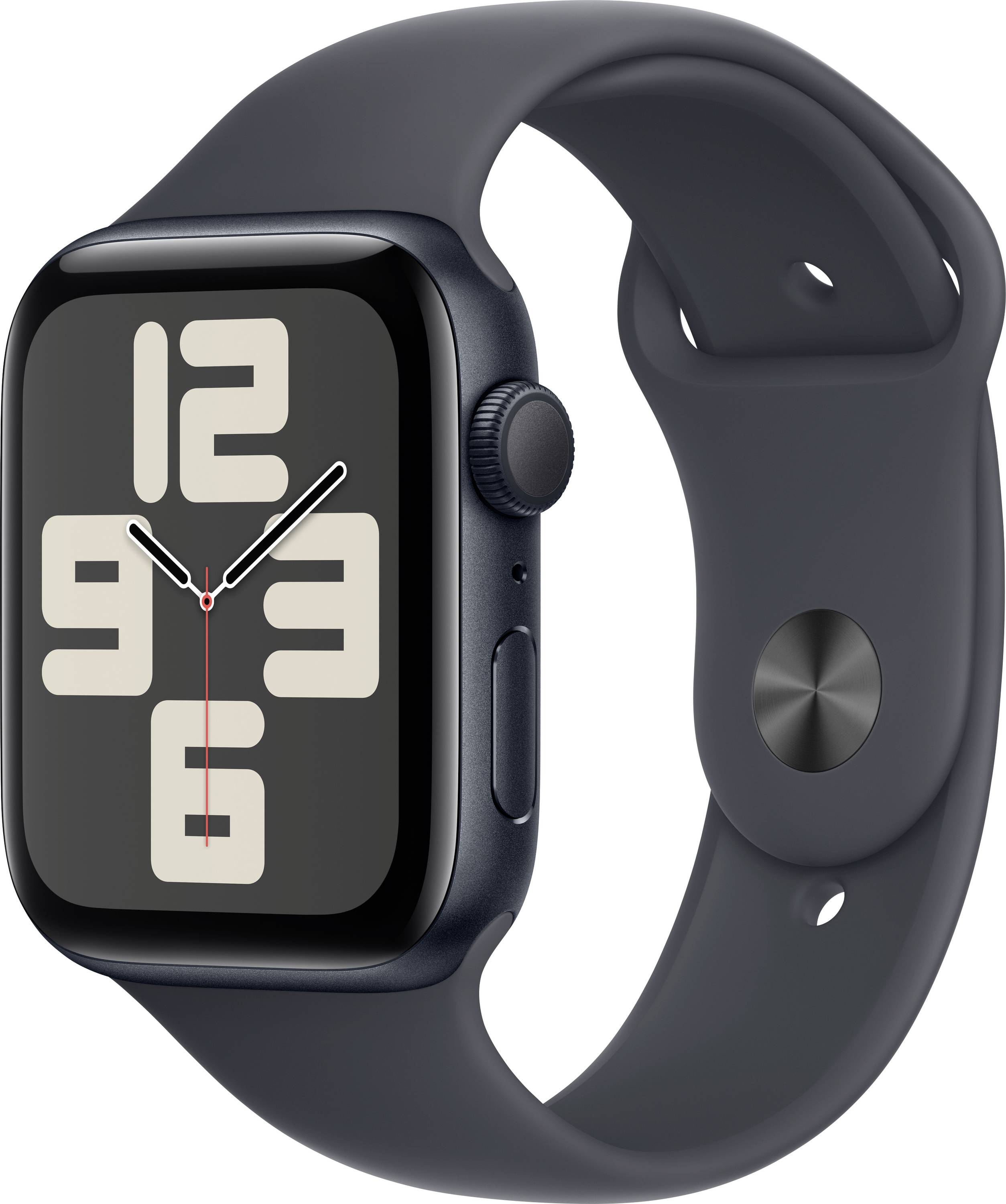 Apple Watch SE (2024) GPS 44mm Aluminiumgehäuse Sport Band Mitternacht M/L