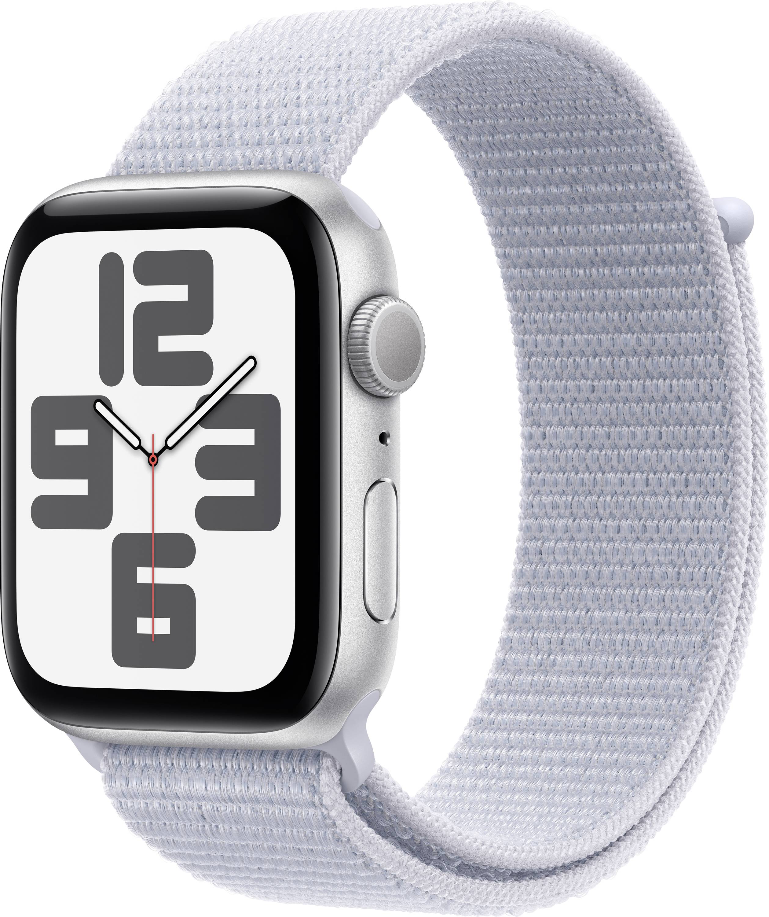 Apple Watch SE (2024) GPS 44mm Aluminiumgehäuse Sport Loop Blaue Wolke