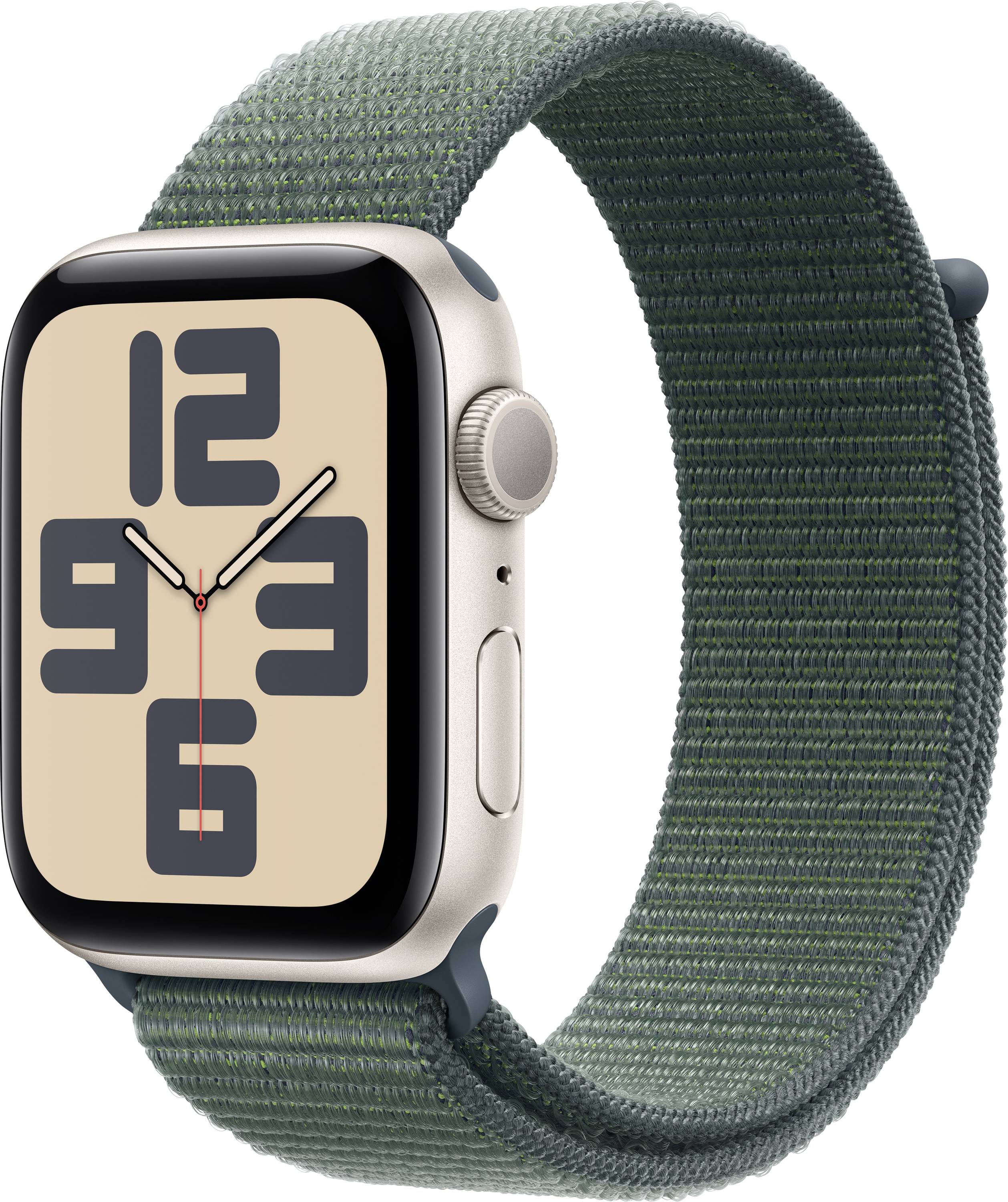 Apple Watch SE (2024) GPS 44 mm Aluminiumgehäuse Sport Loop Seegrün