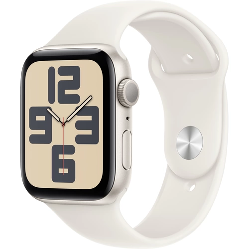 Apple Watch SE (2024) GPS 44mm Aluminiumgehäuse Sport Band Polarstern S/M Apple Watch SE (2024) GPS 44mm Aluminiumgehäuse Sport Band Polarstern S/M