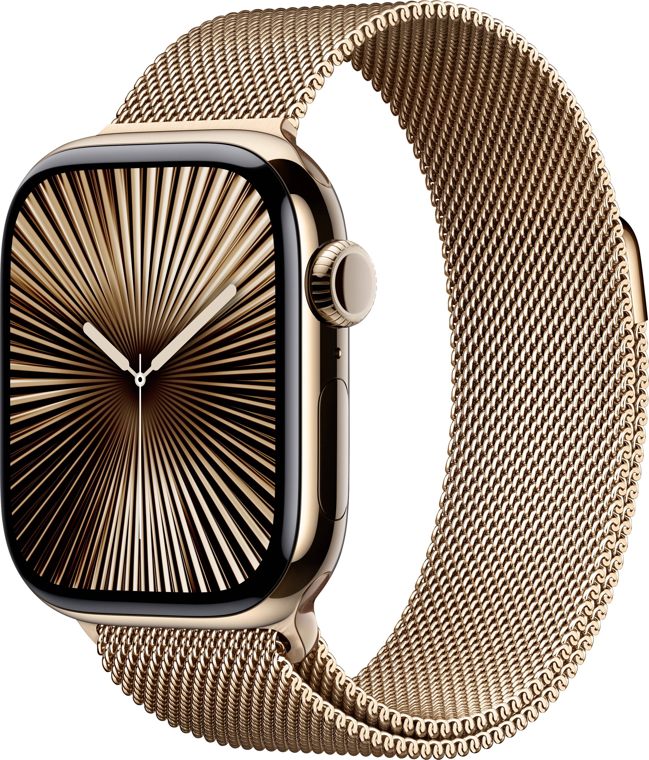 Apple Watch Series 10 GPS + Cellular 42 mm Titangehäuse Milanaisearmband Gold