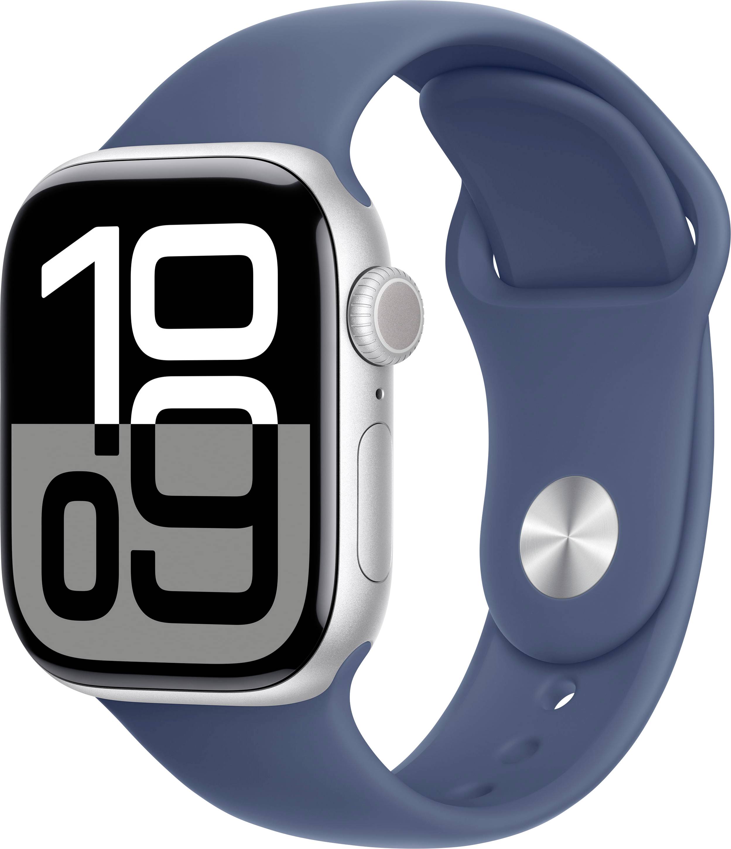 Apple Watch Series 10 GPS + Cellular 42mm Aluminiumgehäuse Sport Band Denim M/L