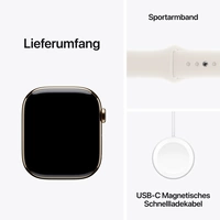 Apple Watch Series 10 GPS + Cellular 46mm Titangehäuse Sport Band Polarstern M/L Apple Watch Series 10 GPS + Cellular 46mm Titangehäuse Sport Band Polarstern M/L