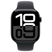 Apple Watch Series 10 GPS + Cellular 46 mm Aluminiumgehäuse Sport Band Schwarz M/L Apple Watch Series 10 GPS + Cellular 46 mm Aluminiumgehäuse Sport Band Schwarz M/L