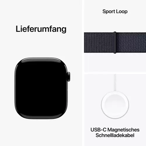 Apple Watch Series 10 GPS + Cellular 46mm Aluminiumgehäuse Sport Loop Tinte Apple Watch Series 10 GPS + Cellular 46mm Aluminiumgehäuse Sport Loop Tinte