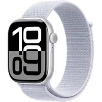 Apple Watch Series 10 GPS + Cellular 46mm Aluminiumgehäuse Sport Loop Blaue Wolke Apple Watch Series 10 GPS + Cellular 46mm Aluminiumgehäuse Sport Loop Blaue Wolke