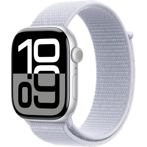Apple Watch Series 10 GPS + Cellular 46mm Aluminiumgehäuse Sport Loop Blaue Wolke Apple Watch Series 10 GPS + Cellular 46mm Aluminiumgehäuse Sport Loop Blaue Wolke