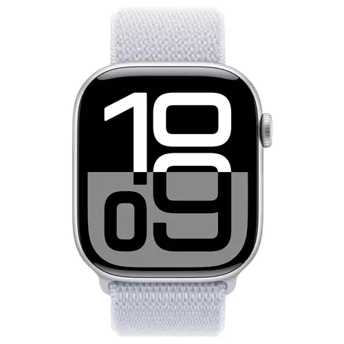 Apple Watch Series 10 GPS + Cellular 46mm Aluminiumgehäuse Sport Loop Blaue Wolke Apple Watch Series 10 GPS + Cellular 46mm Aluminiumgehäuse Sport Loop Blaue Wolke