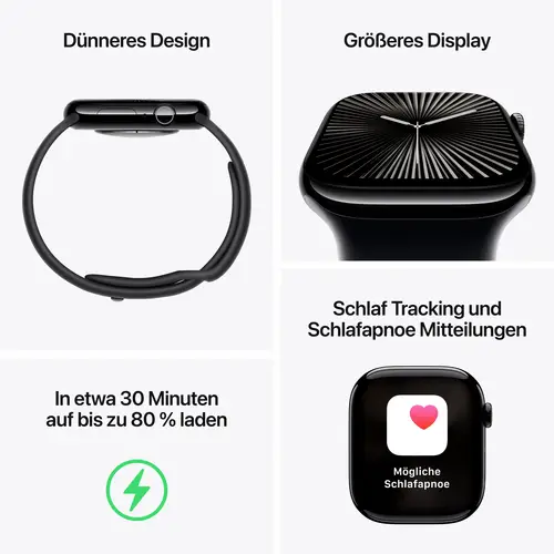 Apple Watch Series 10 GPS + Cellular 46mm Aluminiumgehäuse Sport Band Denim M/L Apple Watch Series 10 GPS + Cellular 46mm Aluminiumgehäuse Sport Band Denim M/L