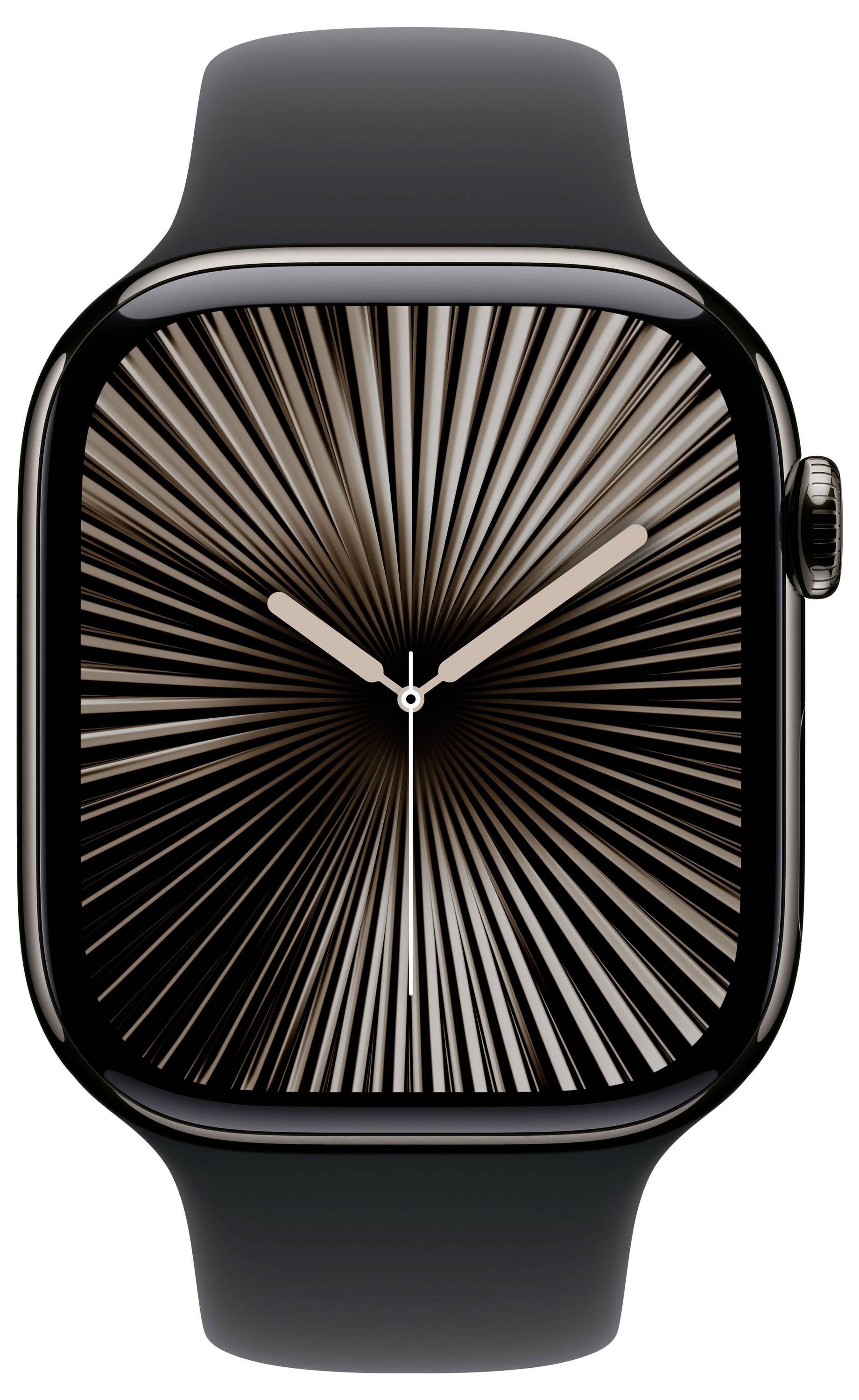 Apple Watch Series 10 GPS + Cellular 46 mm Titangehäuse Sport Band Schwarz S/M