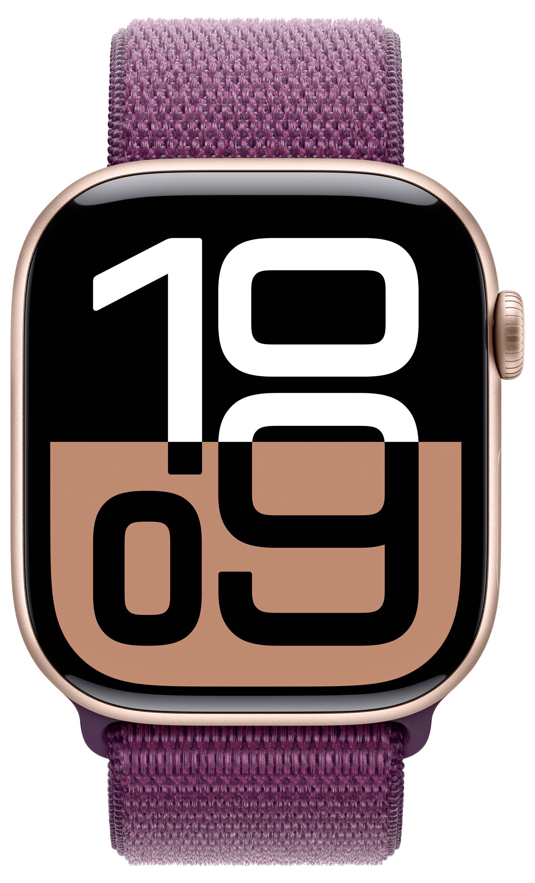 Apple Watch Series 10 GPS 46mm Aluminiumgehäuse Sport Loop Pflaume