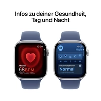 Apple Watch Series 10 GPS 46mm Aluminiumgehäuse Sport Band Denim S/M Apple Watch Series 10 GPS 46mm Aluminiumgehäuse Sport Band Denim S/M