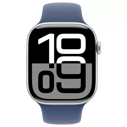 Apple Watch Series 10 GPS 46mm Aluminiumgehäuse Sport Band Denim S/M Apple Watch Series 10 GPS 46mm Aluminiumgehäuse Sport Band Denim S/M