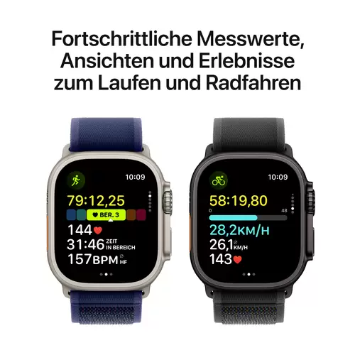 Apple Watch Ultra 2 (2024) GPS + Cellular 49mm Titangehäuse Ocean Band Schwarz Apple Watch Ultra 2 (2024) GPS + Cellular 49mm Titangehäuse Ocean Band Schwarz