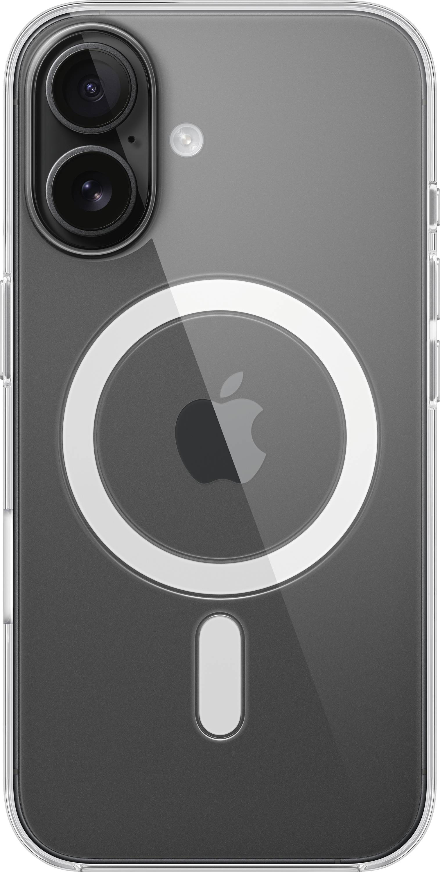 Apple Clear Case Case Apple iPhone 16 Transparent Stoßfest, Induktives Laden