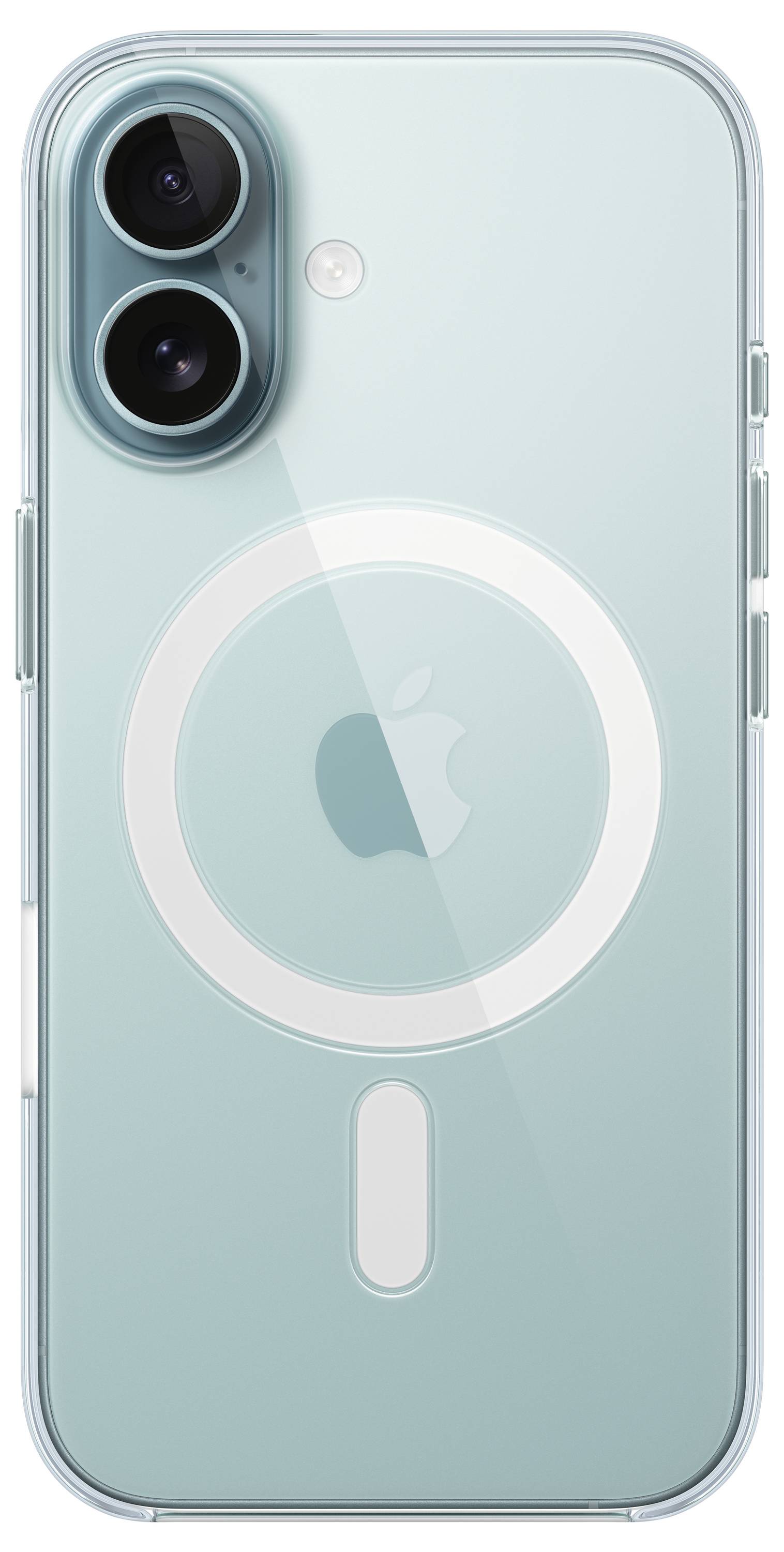 Apple Clear Case Case Apple iPhone 16 Transparent Stoßfest, Induktives Laden