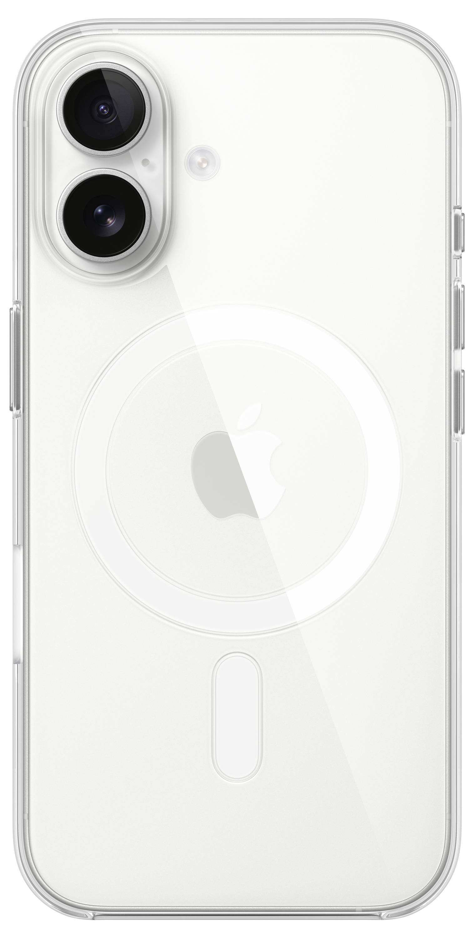 Apple Clear Case Case Apple iPhone 16 Transparent Stoßfest, Induktives Laden