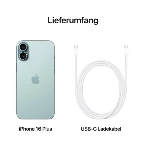 Apple iPhone 16 Plus Blau-Grün 128 GB 17 cm (6.7 Zoll) Apple iPhone 16 Plus Blau-Grün 128 GB 17 cm (6.7 Zoll)