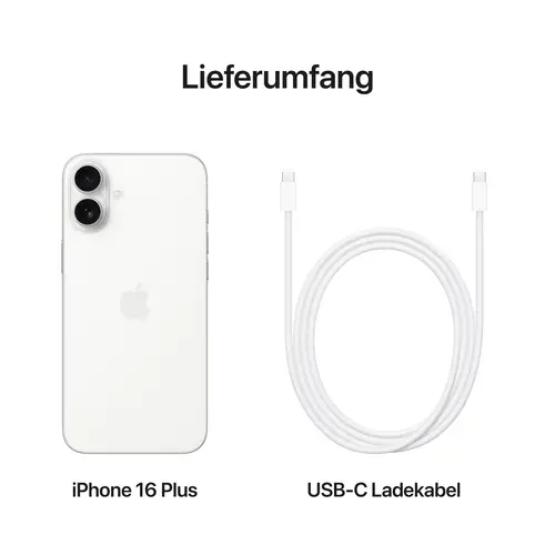 Apple iPhone 16 Plus Weiß 128 GB 17 cm (6.7 Zoll) Apple iPhone 16 Plus Weiß 128 GB 17 cm (6.7 Zoll)